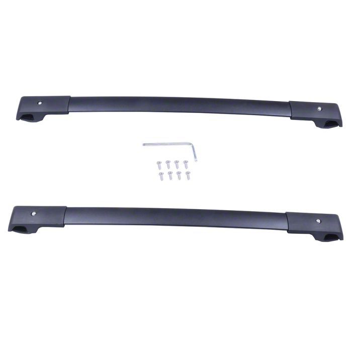 thumbnail image 2 of ECCPP 4Pcs Roof Rack Cross Bar & Side Rails Set For Toyota Tacoma Double Cab 2005-2023 – Black Aluminum, 75KG Capacity 2 of 6