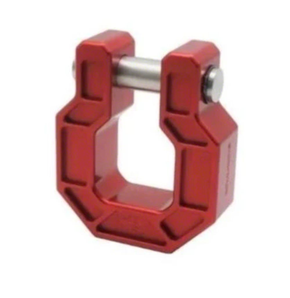 その他 Rink Royal Hooks Tacoma Aluminum D-Ring Shackle; Red RHO-12017-RD