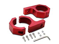 Aluminum Fog Light Brackets; Red (Universal; Some Adaptation May Be Required)