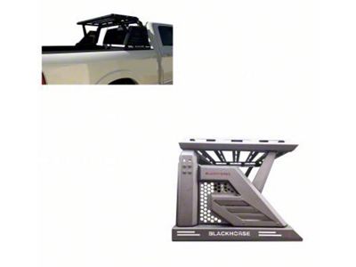 Armour II Roll Bar with Basket; Black (05-23 Tacoma)