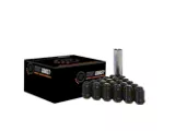 Black Acorn Spline Lug Nuts; M14x1.5; Set of 24 (24-25 Tacoma)