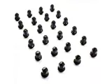 Black Factory Style Lug Nut Kit; 12mm x 1.5; Set of 24 (05-25 Tacoma)