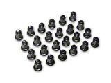 Black Factory Style Lug Nut Kit; 12mm x 1.5; Set of 24 (05-26 Tacoma)