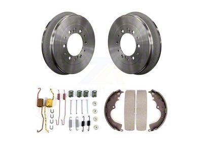 Brake Drum, Shoe and Spring Kit; Rear (05-23 6-Lug Tacoma)