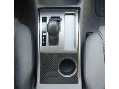 Center Console Accent Trim; Domed Carbon Fiber (05-15 Tacoma)