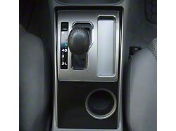 Center Console Accent Trim; Matte Black (05-15 Tacoma)