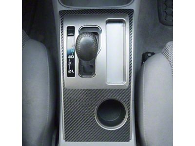 Center Console Accent Trim; Raw Carbon Fiber (05-15 Tacoma)