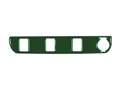 Center Dash 3-Switch Panel Accent Trim; Army Green (16-23 Tacoma)