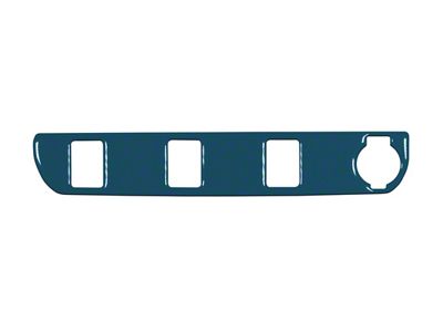 Center Dash 3-Switch Panel Accent Trim; Cavalry Blue (16-23 Tacoma)