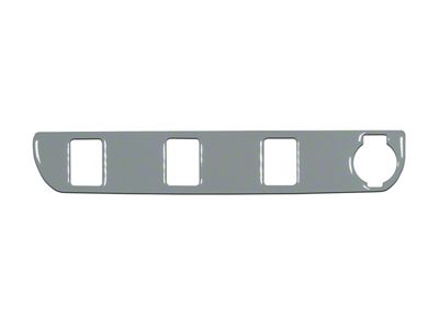 Center Dash 3-Switch Panel Accent Trim; Cement Gray (16-23 Tacoma)