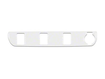 Center Dash 3-Switch Panel Accent Trim; Gloss White (16-23 Tacoma)