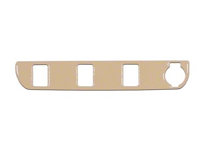 Center Dash 3-Switch Panel Accent Trim; Quicksand Tan (16-23 Tacoma)