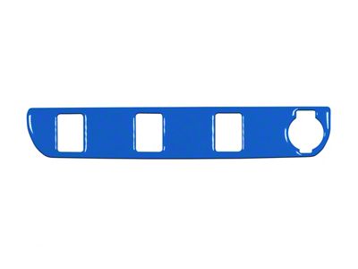 Center Dash 3-Switch Panel Accent Trim; Voodoo Blue (16-23 Tacoma)