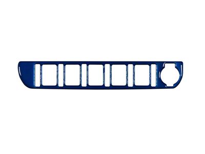 Center Dash 5-Switch Panel Accent Trim; Blazing Blue (16-23 Tacoma)