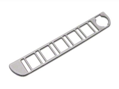 Center Dash 5-Switch Panel Accent Trim; Charcoal Silver (16-23 Tacoma)