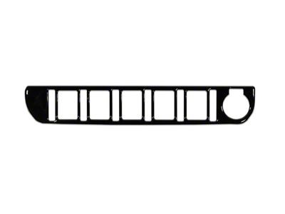 Center Dash 5-Switch Panel Accent Trim; Gloss Black (16-23 Tacoma)