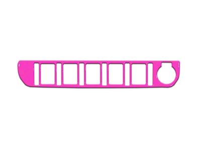 Center Dash 5-Switch Panel Accent Trim; Hot Pink (16-23 Tacoma)