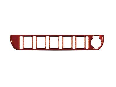Center Dash 5-Switch Panel Accent Trim; Inferno (16-23 Tacoma)