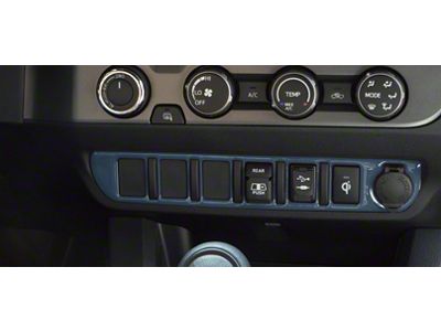 Center Dash 6-Switch Panel Accent Trim; Cavalry Blue (16-23 Tacoma)