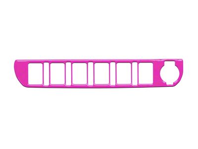 Center Dash 6-Switch Panel Accent Trim; Hot Pink (16-23 Tacoma)