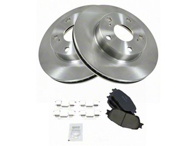 Ceramic 5-Lug Brake Rotor and Pad Kit; Front (05-15 2WD Tacoma)
