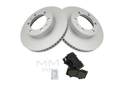 Ceramic 6-Lug Brake Rotor and Pad Kit; Front (05-23 4WD Tacoma)