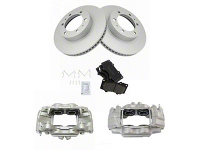 Ceramic 6-Lug Brake Rotor, Pad and Caliper Kit; Front (05-23 Tacoma)