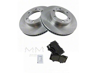 Ceramic 6-Lug Brake Rotor and Pad Kit; Front (05-23 Tacoma)