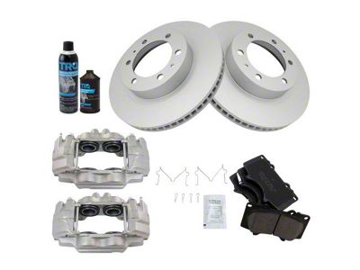 Ceramic 6-Lug Brake Rotor, Pad, Caliper, Brake Fluid and Cleaner Kit; Front (05-23 6-Lug Tacoma)