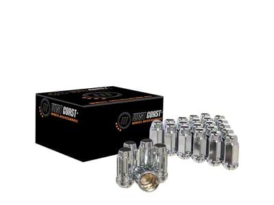 Chrome Acorn Lug Nuts; M14x1.5; Set of 24 (24-25 Tacoma)