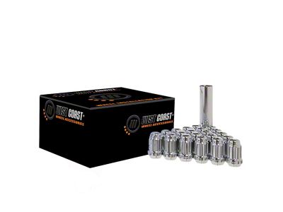 Chrome Acorn Spline Lug Nuts; M14x1.5; Set of 24 (24-25 Tacoma)