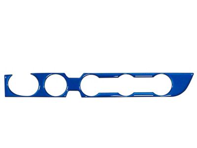Climate Control Accent Trim; Blazing Blue (16-23 4WD Tacoma w/ Push to Start Button)