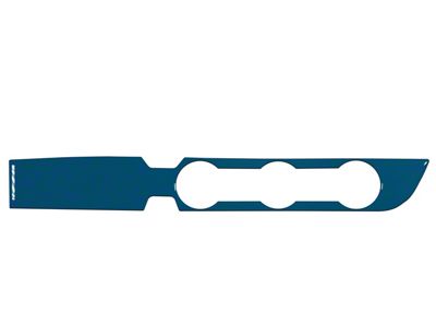 Climate Control Accent Trim; Cavalry Blue (16-23 2WD Tacoma w/ Key Ignition)