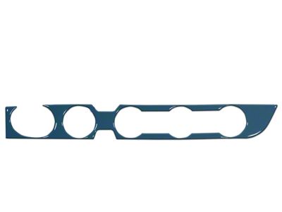 Climate Control Accent Trim; Cavalry Blue (16-23 4WD Tacoma w/ Push to Start Button)