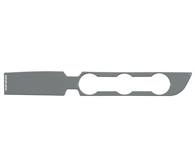 Climate Control Accent Trim; Cement Gray (16-23 2WD Tacoma w/ Key Ignition)