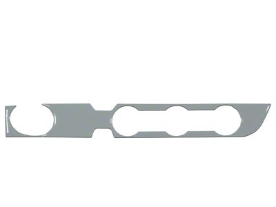 Climate Control Accent Trim; Cement Gray (16-23 2WD Tacoma w/ Push to Start Button)