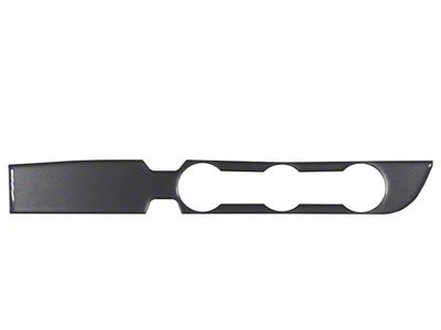Climate Control Accent Trim; Charcoal Silver (16-23 2WD Tacoma w/ Key Ignition)