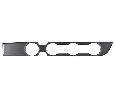 Climate Control Accent Trim; Charcoal Silver (16-23 4WD Tacoma w/ Key Ignition)