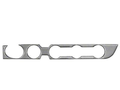 Climate Control Accent Trim; Charcoal Silver (16-23 4WD Tacoma w/ Push to Start Button)