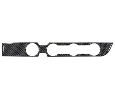 Climate Control Accent Trim; Domed Carbon Fiber (16-23 4WD Tacoma w/ Key Ignition)