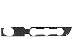 Climate Control Accent Trim; Domed Carbon Fiber (16-23 2WD Tacoma w/ Push to Start Button)