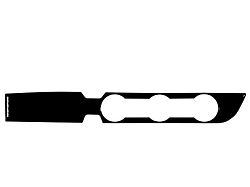 Climate Control Accent Trim; Gloss Black (16-23 2WD Tacoma w/ Key Ignition)