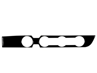 Climate Control Accent Trim; Gloss Black (16-23 4WD Tacoma w/ Key Ignition)