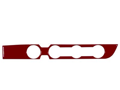Climate Control Accent Trim; Gloss TRD Red (16-23 4WD Tacoma w/ Key Ignition)