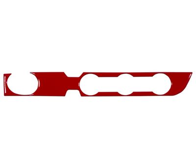 Climate Control Accent Trim; Gloss TRD Red (16-23 2WD Tacoma w/ Push to Start Button)