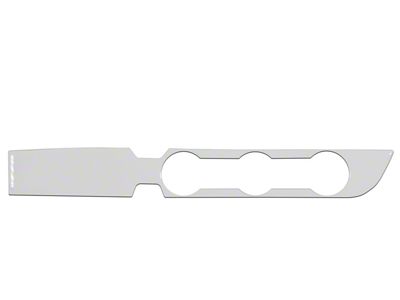 Climate Control Accent Trim; Gloss White (16-23 2WD Tacoma w/ Key Ignition)