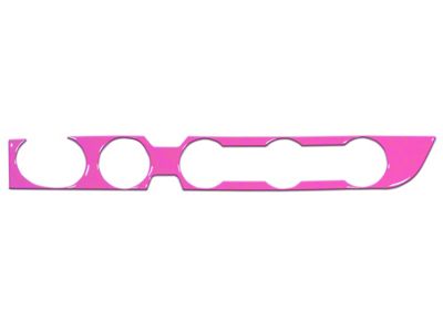Climate Control Accent Trim; Hot Pink (16-23 4WD Tacoma w/ Push to Start Button)