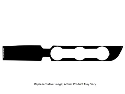 Climate Control Accent Trim; Matte Black (16-23 2WD Tacoma w/ Key Ignition)