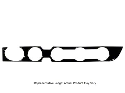 Climate Control Accent Trim; Raw Carbon Fiber (16-23 4WD Tacoma w/ Push to Start Button)