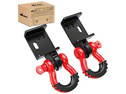 Demon Front Tow Hook Mounts with 3/4-Inch D-Ring Shackles (09-23 Tacoma)